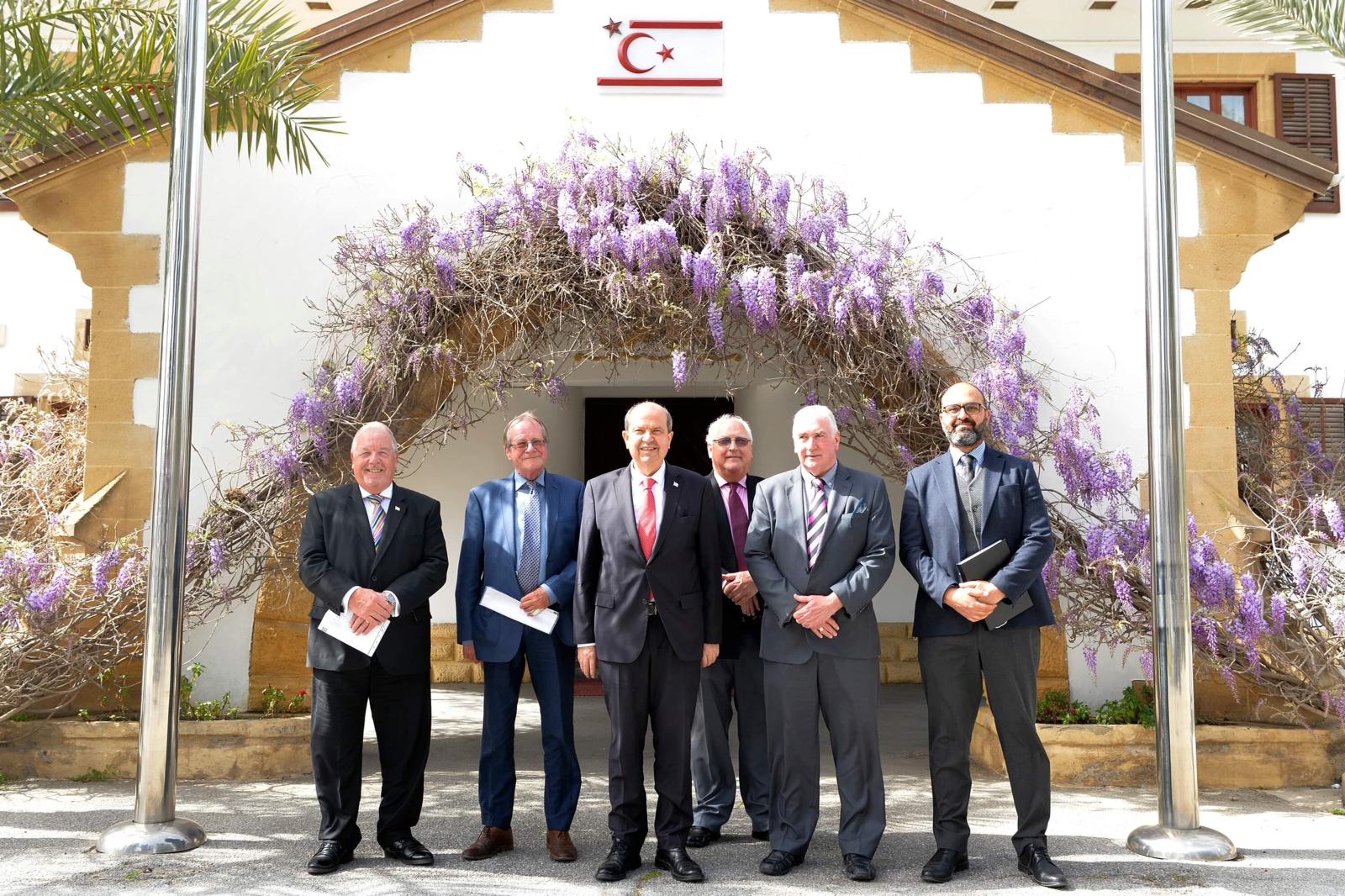 The main purpose of the meeting with President Tatar was to discuss the issues that are faced by British expatriates in the TRNC, i.e. permission to purchase immovable property, care homes for elderly people, residency issues and voting rights.